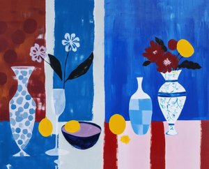 flores em vasos sobre a mesa, decoração de parede para cozinha