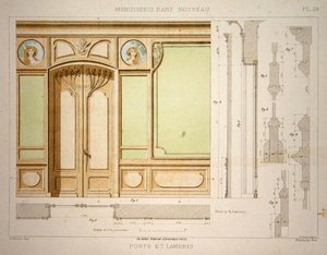 Porta e rodapé, ilustração da 