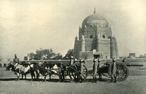 Artilharia da Guarnição Indiana com Bateria Pesada 40-pr. Equipamento ML - Ordem de Perfuração Khaki, 1901.