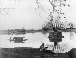 Rio Jhelum, Shadipur, Caxemira, Índia, início do século XX
