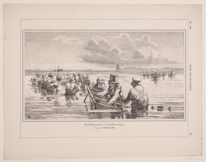 Pescadores no Limfjord de F. Hendriksen