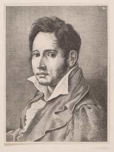 Retrato de Oehlenschläger de F. Hendriksen