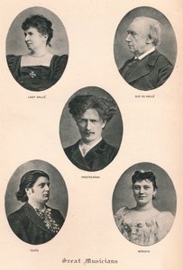 Grandes Músicos - Placa X., c1880, 1895