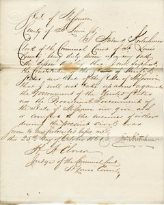 Juramento de lealdade de Frederick Kretschmar , Estado do Missouri, Condado de St Louis de F. Kretschmar