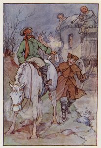 Ilustração para Um Conto de Duas Cidades de Charles Dickens (litografia a cores) de F. M. B. Blaikie