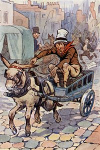 Ilustração para David Copperfield (cor litho) de F. M. B. Blaikie