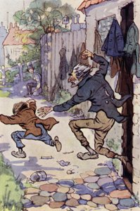Ilustração para David Copperfield (cor litho) de F. M. B. Blaikie