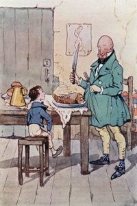 Ilustração para David Copperfield (cor litho) de F. M. B. Blaikie