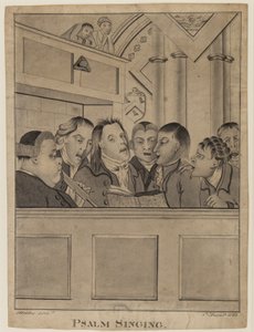 Salmos Cantando, 9 de agosto de 1822 (caneta, pincel e tinta no papel) de F. P. Fulcher