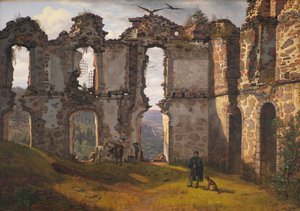 As ruínas de Brahehus perto de Jönköping, Suécia