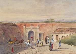 O Portão do Velho Castelo em Viena de F. Seis