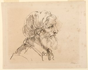 Cabeça de um homem de F. Torond, English
