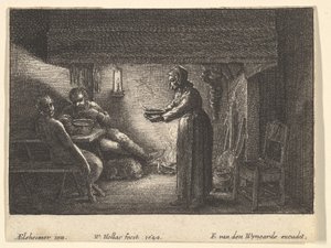 O sátiro e o camponês, 1644. de F van den Wyngarde
