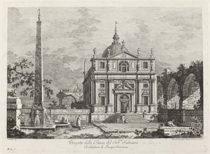 Prospecto da Igreja de SS. Salvador de Fabio Berardi after Canaletto