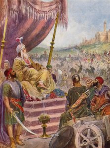 La Gerusalemme Liberata de Torquato Tasso: Canto XVII, estrofe 11 (litografia a cores) de Fabio Fabbi
