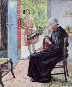 Na cabana de palha, 1921 de Fairlie Harmar
