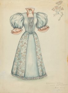 Vestido de brocado de Fanchon Larzelere