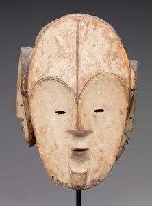 Máscara (madeira, caulim) de Fang Culture