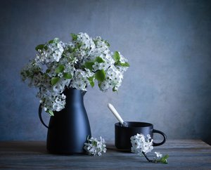Natureza morta com flores da primavera