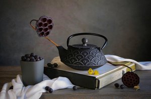 Bule zen e bagas de Fangping Zhou