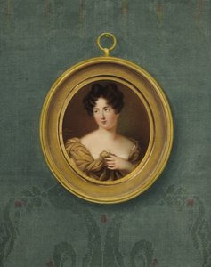 Retrato de uma mulher, pensado para ser a atriz Dermer de Fanny Charrin