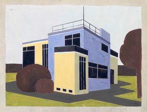 Projeto para uma casa isolada, 1923. de Farkas Molnar