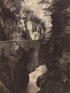 Caminho para Eaux-Chaudes, Pirineus reto, c. 1855