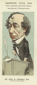 Caricatura de Benjamin Disraeli