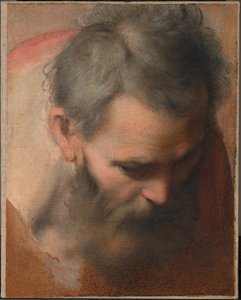 Estudo da cabeça de São José de Federico Barocci
