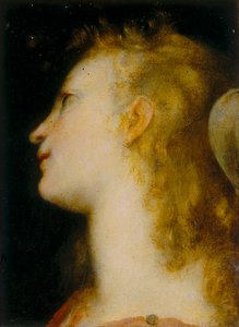 Cabeça de um anjo de Federico Barocci
