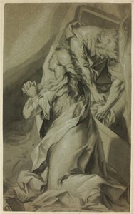 Madalena ajoelhada e atendente do túmulo de Federico Barocci