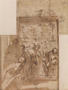 Estudo de composição para a Visita de Federico Barocci