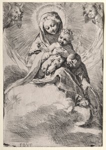Madonna nas nuvens, c. 1581