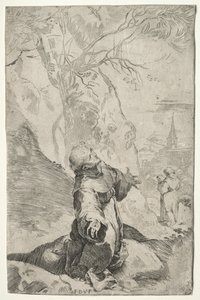 São Francisco recebendo os estigmas. de Federico Barocci