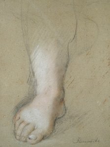 Estudo de um pé, final do século 16 de Federico Barocci