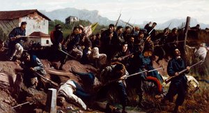 A Batalha de Varese, c.1862 (óleo sobre tela)
