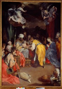 A Circuncisão de Jesus Pintura de Federico Barocci (1526/35-1612) conhecido como Le Baroche Dim. 3,5x2,5 m