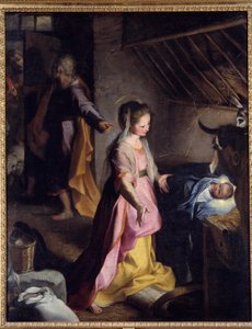 A Pintura Nativita de Federico Barocci chamada The Baroche ou Il Baroccio (1528-1612)