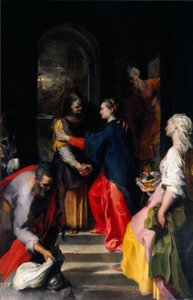 A Visitação Pintura de Federico Fiori chamada Barocci