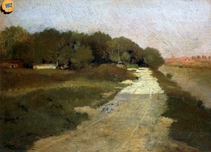 No Sena, de Federico Rossano (1835-1912).