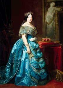 Retrato de Isabella II Rainha de Espanha (Isabella de Bourbon ou Isabel de Borbon