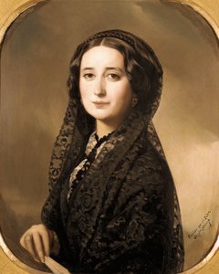 "Retrato da poetisa espanhola Carolina Coronado (1823-1911)" (pintura)