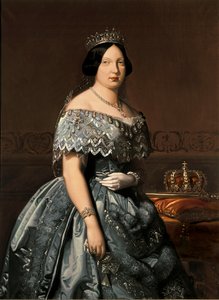 Rainha Isabel II de Espanha, pintura de Federico Madrazo