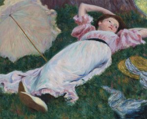 Impressionismo : Mulher reclinada par Zandomeneghi, Federico (1841-1917), c. 1890. Óleo sobre tela, 50x60. Coleção Particular