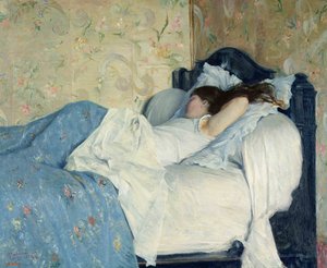 Na cama, 1878.