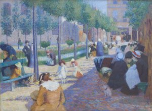 Vista da Praça de Antuérpia em Paris de Federigo Zandomeneghi