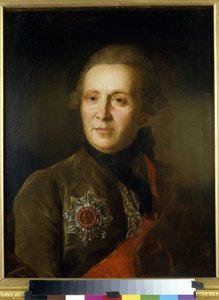 Retrato do poeta Alexandre Soumarokov (1717-1777) (Retrato do poeta A. Sumarokov). Peinture de Fyodor (Fedor ou Fiodor) Stepanovich Rokotov (1735-1808), huile sur toile, vers 1770-1780. Art russe 18 siecle. Museu Estatal de Arte da Rpublic Latvia, Riga (L de Fedor Stepanovich Rokotov
