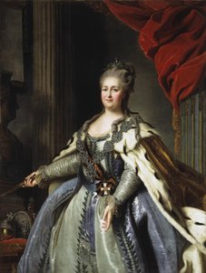 Retrato da imperatriz Catarina II 1729-1796, década de 1780