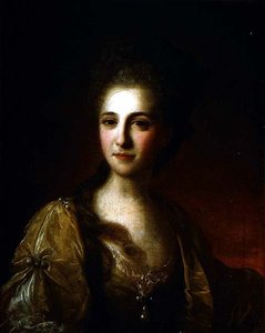 Retrato de uma Mulher Desconhecida, c.1770 (óleo sobre tela) de Fedor Stepanovich Rokotov