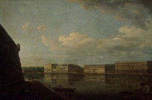 Vista, de, a, palácio, aterro, de, st. Peters, e, st, pauls, fortaleza, 1794